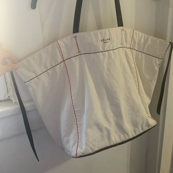 celine cabas canvas